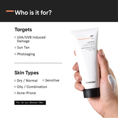 Minimalist sunscreen applied during outdoor routine protecting skin