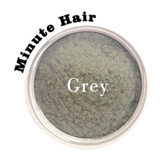 Minute Hair grey fibers applied to thinning area demonstrating fuller look