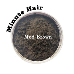 Minute Hair in use application demonstrating fibers covering thinning area and boosting volume