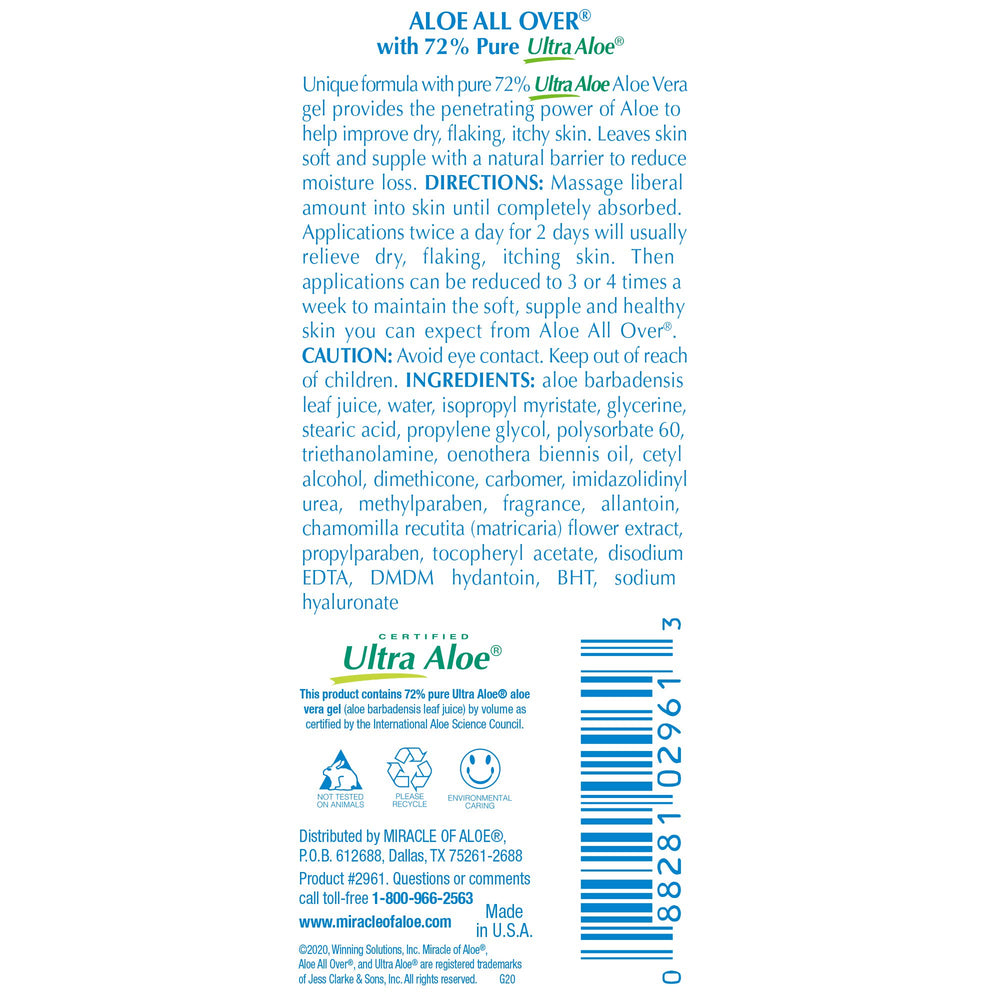 Miracle of Aloe trio on a bathroom counter, everyday routine convenience benefit