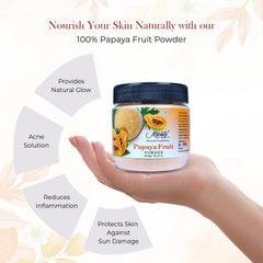 Mirintz papaya powder mixed in bowl ready for DIY face mask application