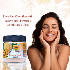 Mirintz papaya powder texture close-up highlighting fine, smooth consistency