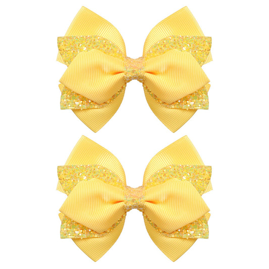 Miroksh front packaging showing two glitter yellow bows and gift-ready presentation benefit