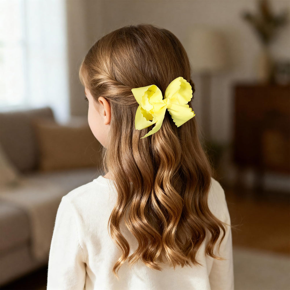 miroksh bow worn by toddler demonstrating styling and stay-put hold