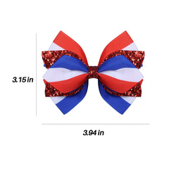 Miroksh bow worn with parade outfit, perfect holiday accessory