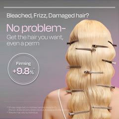 Mise En Scene before-and-after hair strand showing improved smoothness