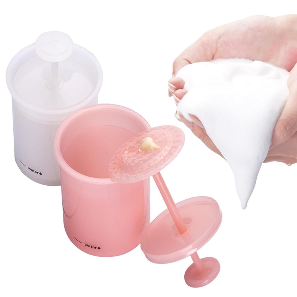 Misforu front view foamer cup showing compact design and easy storage benefit