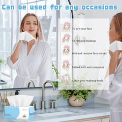 MISHCHI single wipe in hand demonstrating large size and easy handling