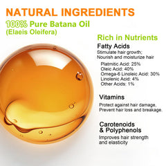 MISICH raw batana oil before and after hair lengths showing increased shine and smoothness