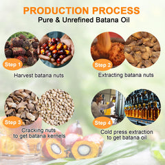 MISICH raw batana oil ingredient label showing Elaeis oleifera origin and organic benefits