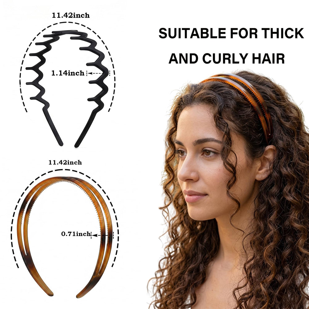 Miskate comparison of thin and wide bands showing styling and hold options