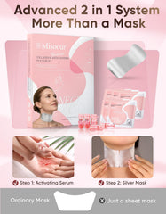 Misoour mask applied on model neck demonstrating comfortable wear