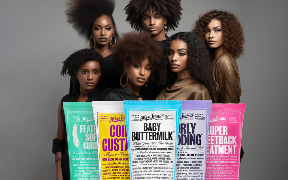 Applying Miss Jessie's Curly Pudding on twist-out highlighting defined curls benefit