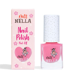MISS NELLA front packaging showing bright pink shade and child-safe finish