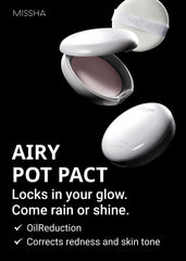 MISSHA compact open with puff displays easy on-the-go application benefit