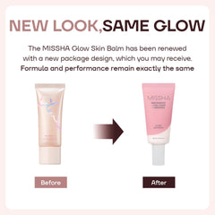 MISSHA balm swatched on finger demonstrating blendable hydration