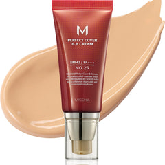 MISSHA M Perfect Cover front packaging showing product tube and label, clear identification benefit
