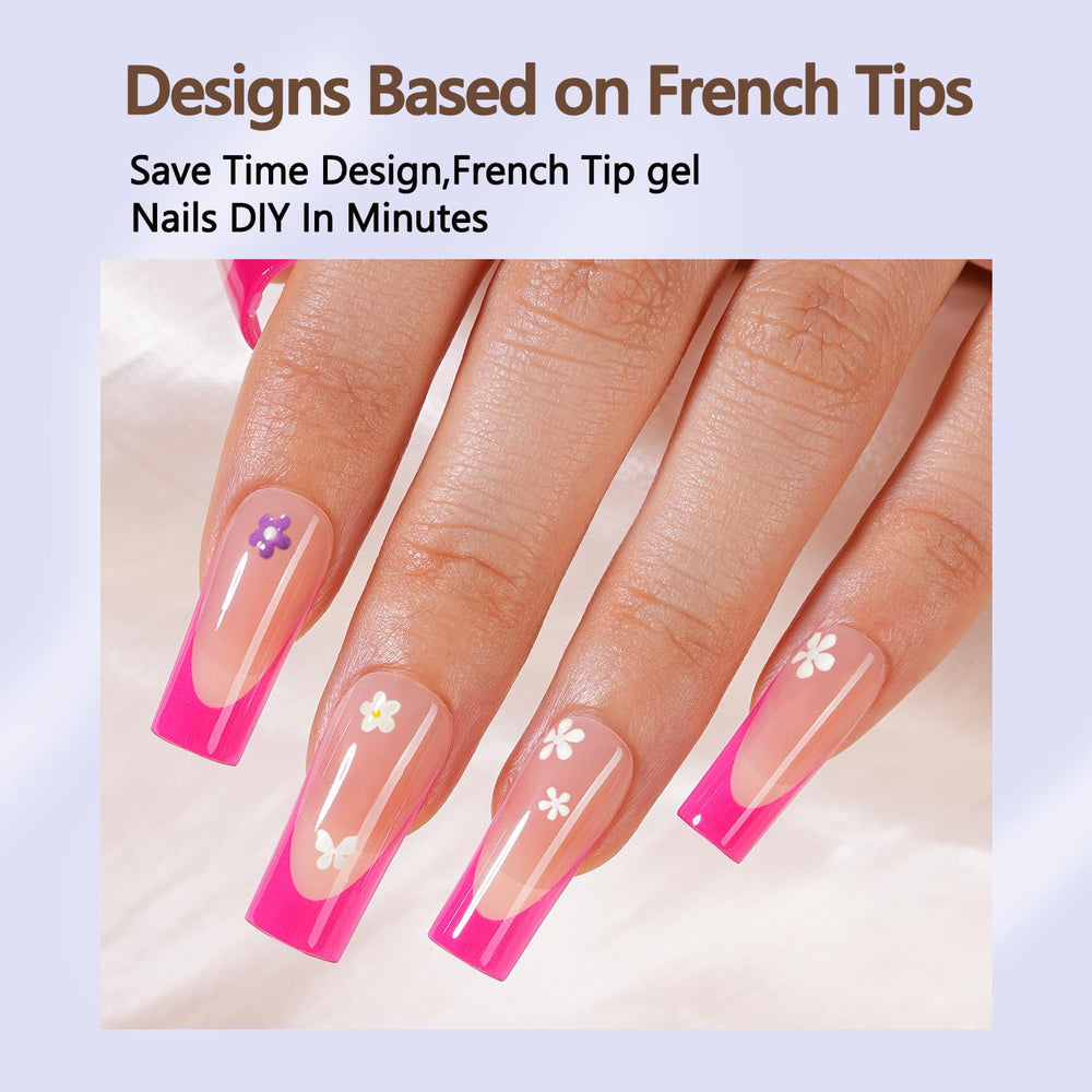 Misssix being pressed onto a natural nail demonstrating fast application benefit