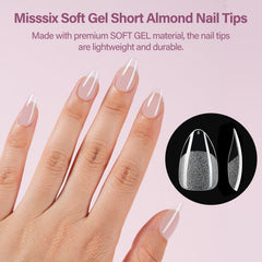 Misssix application step pressing tip then curing for durable hold