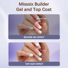 Misssix application with LED lamp curing showing faster durable finish