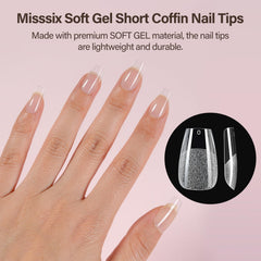 Misssix close up of pre‑etched nail back for stronger adhesion