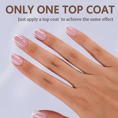 Misssix close-up of inner matte texture on gel tip demonstrating stronger glue adhesion benefit