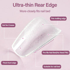 Misssix nail file and 5-in-1 gel glue bottle, precise finishing benefit