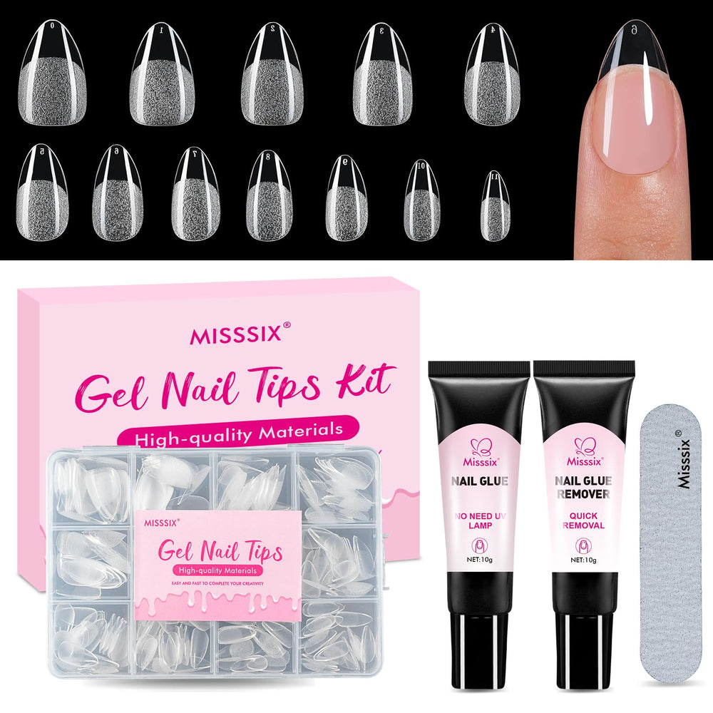 Misssix front packaging showing full gel nail kit and included tools