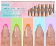 Misssix front packaging showing 150-piece press-on set and benefits
