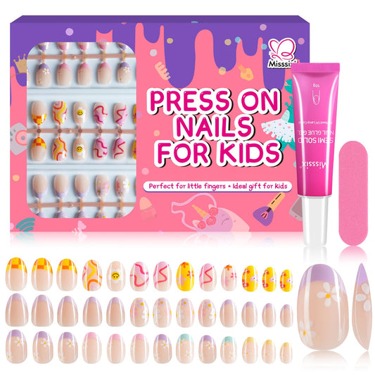 Misssix front packaging showing kit contents and colorful nails for easy selection