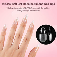 Misssix application scene with glue and pressed-on nails for quick wear