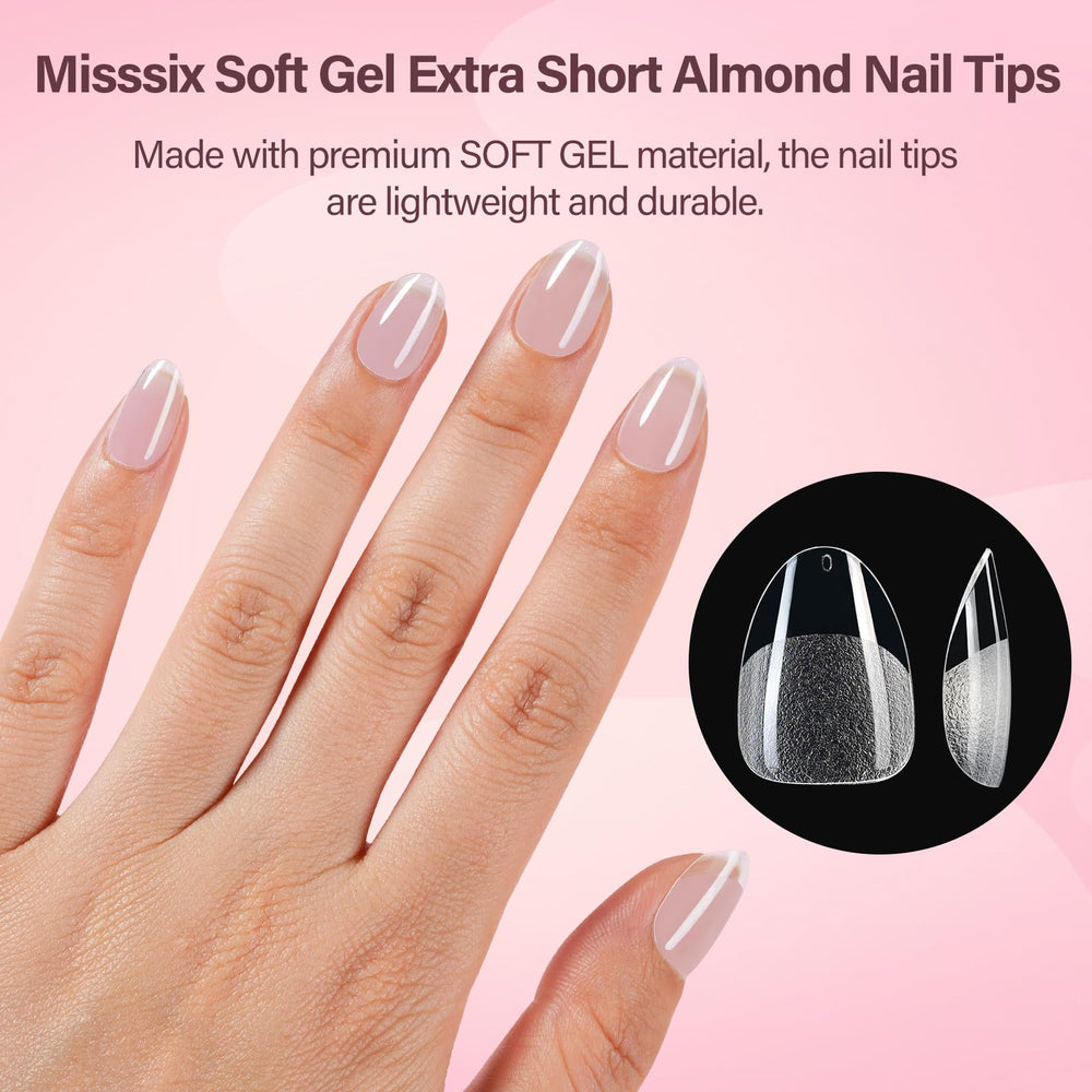 Misssix in-use image of pressing a gel tip for fast, seamless application