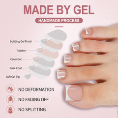 Misssix applied on toes wearing sandals demonstrating instant polished pedicure benefit