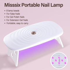 Misssix nails on model hands showing finished coffin look and natural appearance