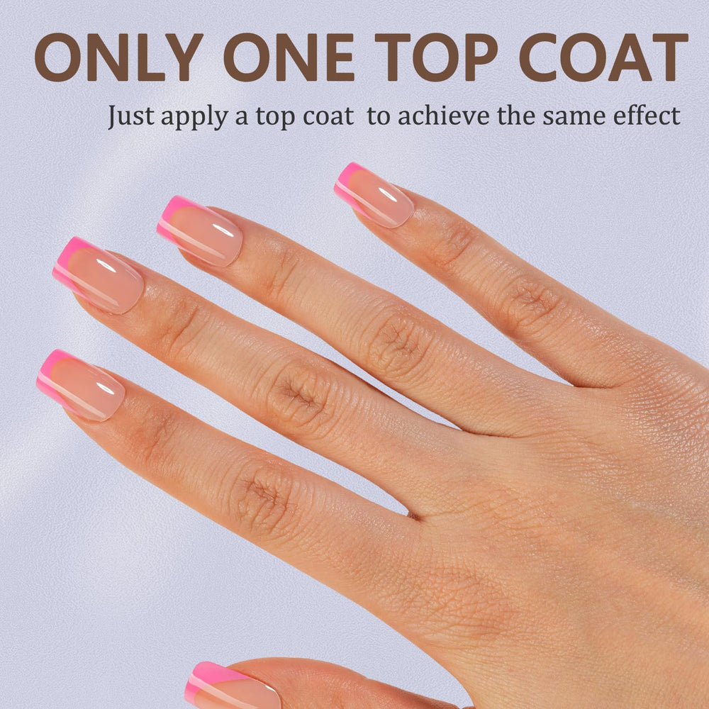 Misssix short square tips lineup demonstrating ready-to-wear shape