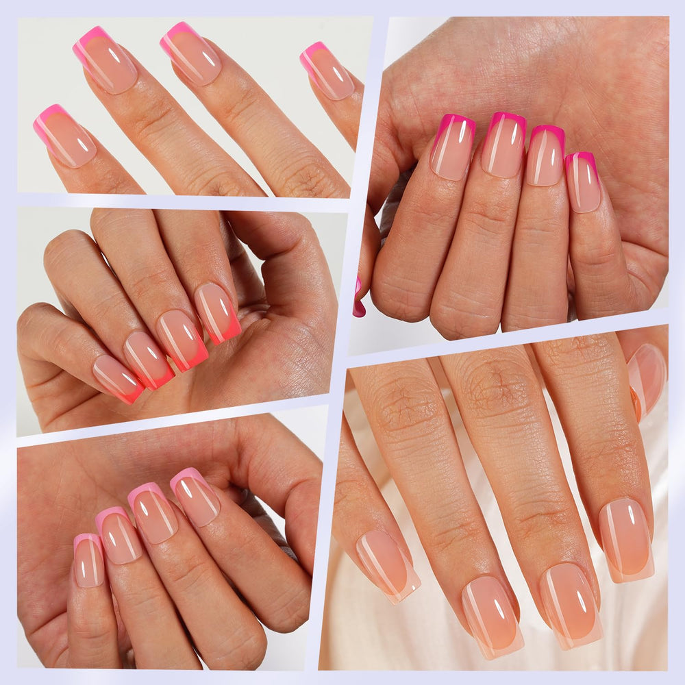 Misssix size chart with sample nails for easy size selection