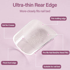 Misssix size chart display with 12 sizes for perfect nail fit