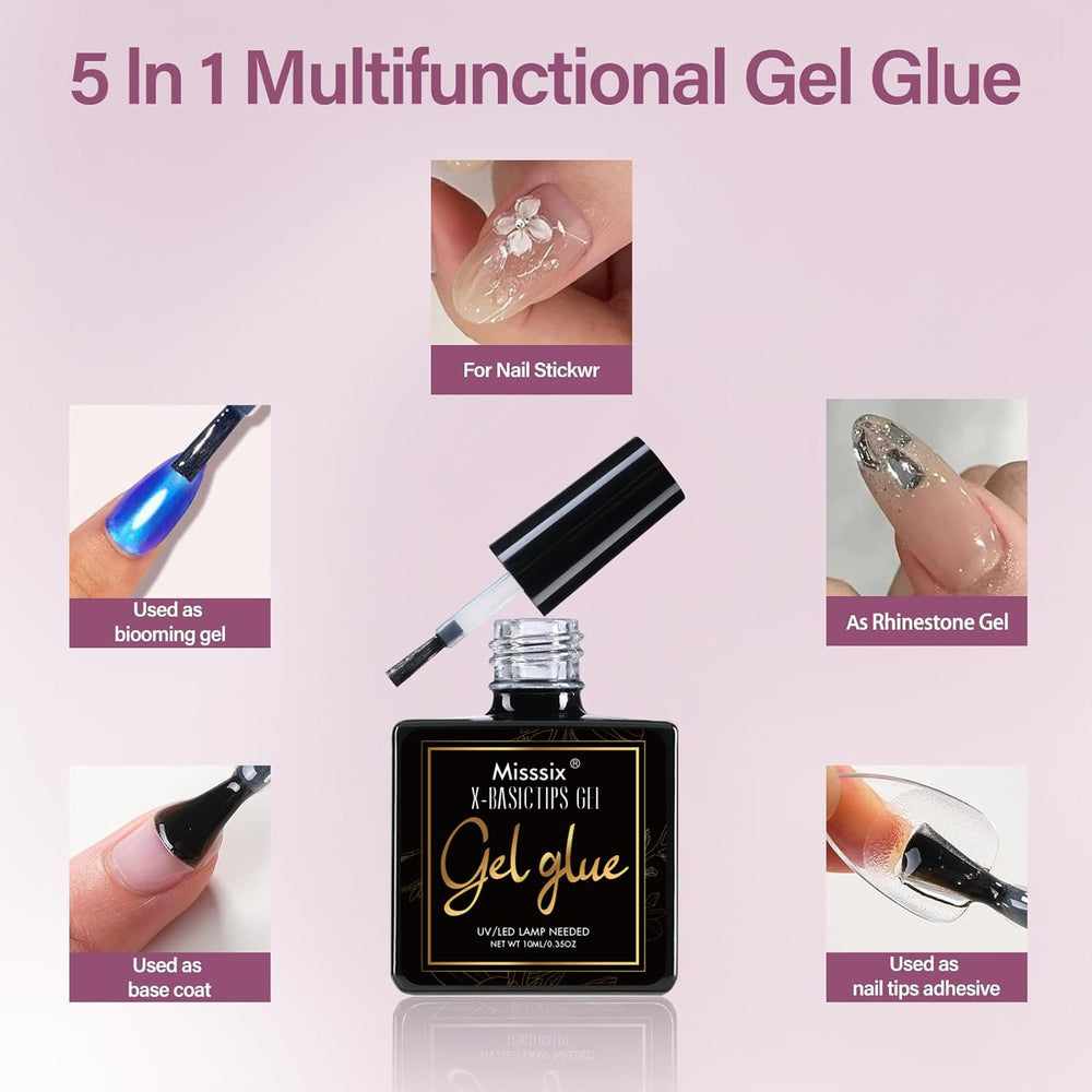 Misssix portable UV LED lamp curing glue for quick finish