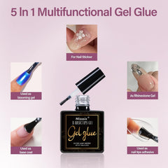 Misssix portable UV LED lamp curing glue for quick finish