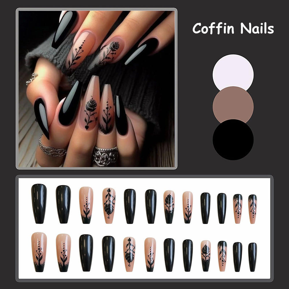 MISUD application kit with glue and arranged nails illustrating easy at-home setup