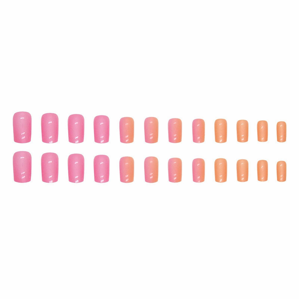 MISUD close-up of pink-orange ombré detail highlighting vibrant color