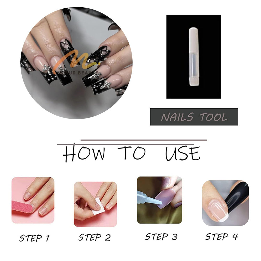 MISUD application scene pressing nail on finger, shows easy at-home use