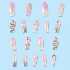 MISUD ombre and white French tip nails arranged to show style variety and contrast