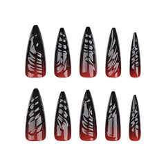 MISUD side profile showing long stiletto length for bold scale and impact