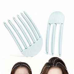 MiUWUU front view of two blue volume clips showing design and color offering easy lift