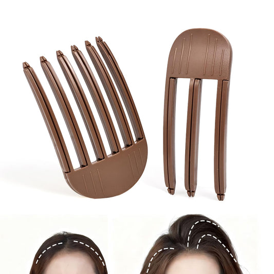 MiUWUU front view packaging showing two root-lifting clips and compact design benefit