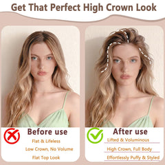 MiUWUU in use while blow-drying roots to create natural volume benefit