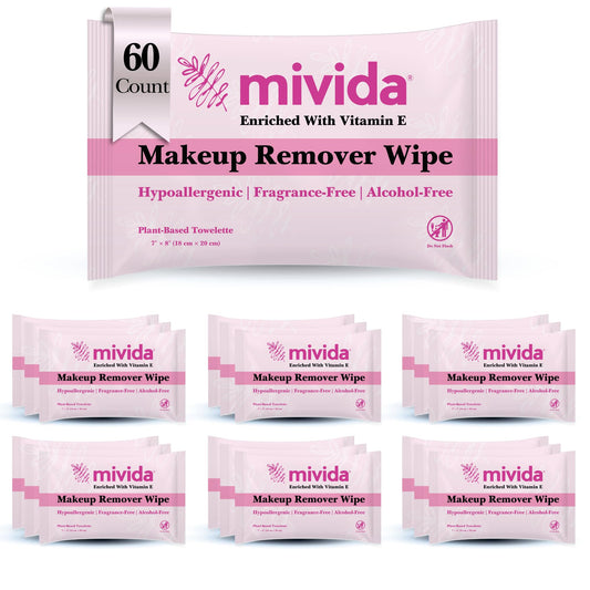 mivida front packaging showing 60 count and travel-ready benefit