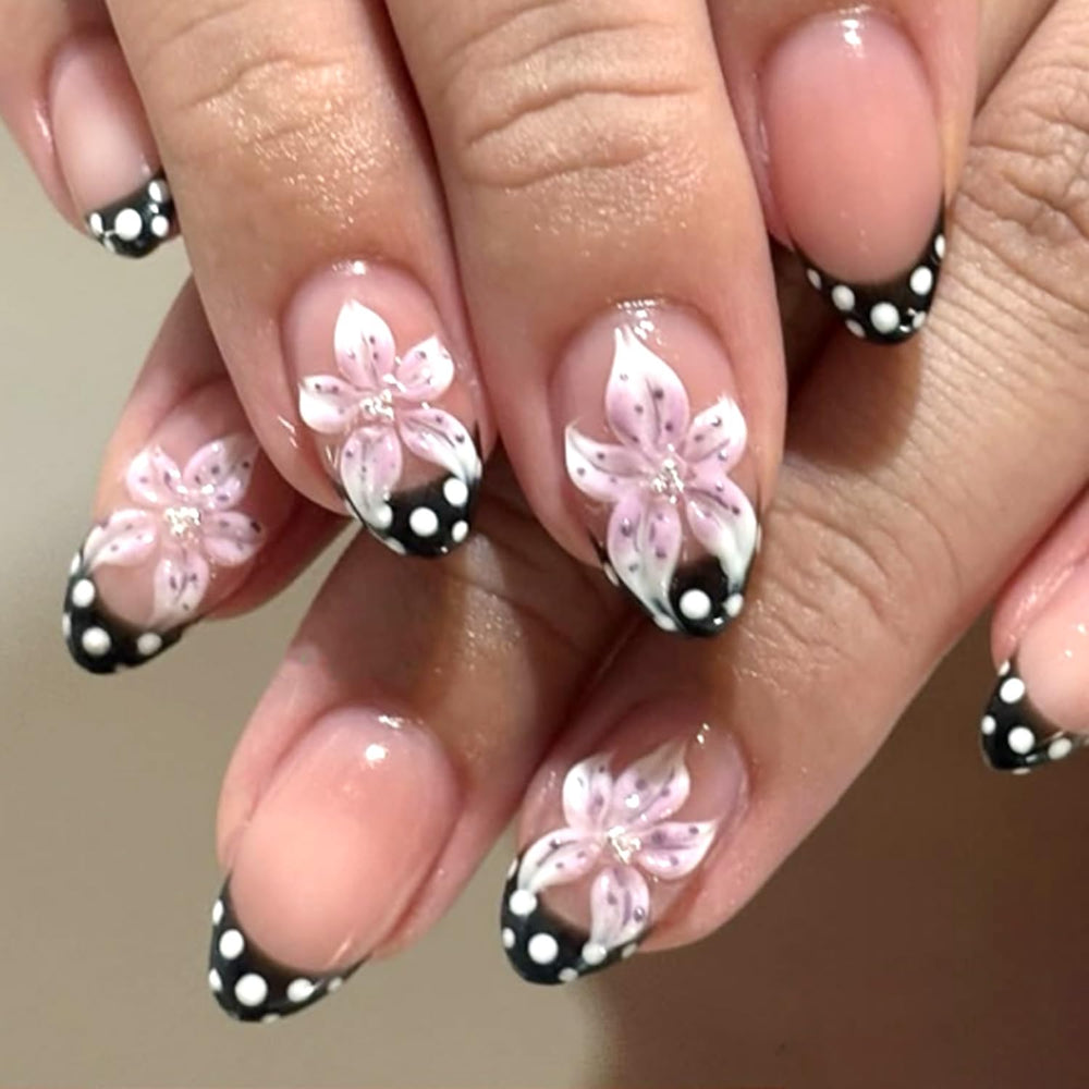 Mivota front packaging showing short almond French set and organized nails