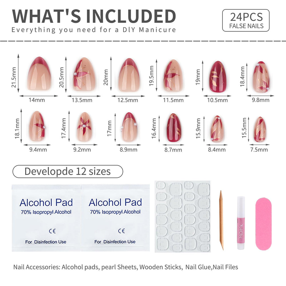 Mivota nails shown on hand for scale and practical wear